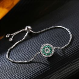 Pulsera con abalorio de pétalos de flores de cristal, pulsera ajustable con diamantes, muñequera para mujer, joyería de moda, voluntad y arena