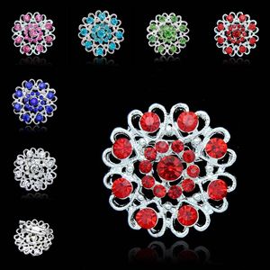 Crystal Flowers Love broches alfileres broche de diamantes Boutonniere Stick Corsage boda joyería de moda 170265