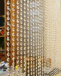 Rideau de perle en verre en cristal salon chambre à coucher la fenêtre de la fenêtre décor de mariage5432605