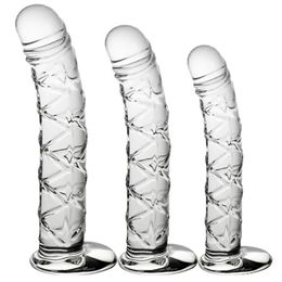 Kristallen Glazen Dildo Butt Plug Realistische Penis Anale Dildo Voor Vrouwen G-Spot Stimuleren sexy Speelgoed Vrouwelijke Masturbators Dilldo