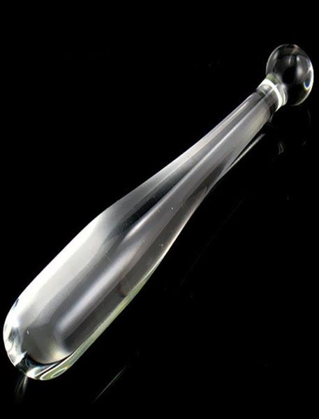 Crystal Glass consolador G Spot Anal Coplets Dildos eróticos para mujeres Masturbator Penis Cock para adultos Sexy Toys Woman2110624