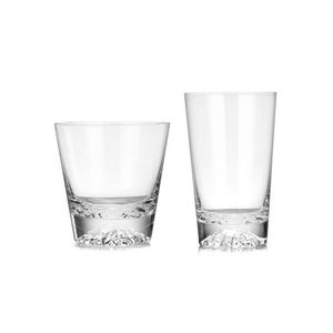 Crystal Glass Fuji Mountain Cup Creative Snow Hills Bottom Whisky Cocktail Wine Glazen verdikt Sakura Tumbler voor thuisbar drinken