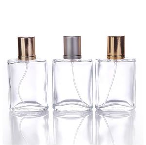 Bouteille de parfum en verre cristal, atomiseur de parfum transparent, pulvérisateur vide en verre épais, bouteille de parfum SN298