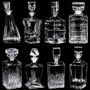 Crystal Glass Wine Red Bottle tasses Whisky Whisky Liqour verser Home Bar Vodka Berce Bottle Jar Jar Jr 231222