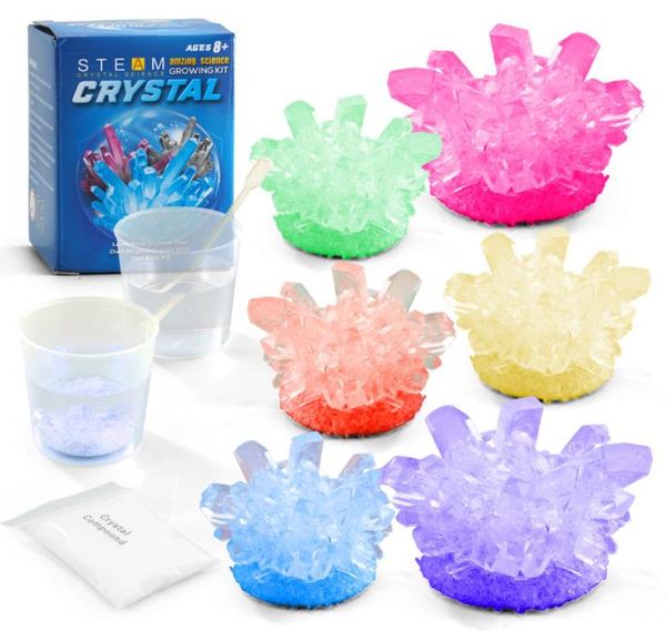 Crystal Growing Science Experimental Kit Novelty Toys Easy DIY STEM Toy Toy Lab Experiment Specelns Gift Educational pour les enfants B8788270