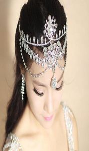 Coiffes en cristal accessoires de cheveux de mariage couronne brillante de mariée luxe strass Frontlet sourcils style coréen 1321365