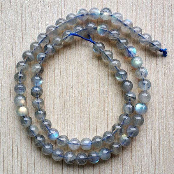 Cristal de alta calidad labradorita Natural cuentas redondas sueltas de 6mm para collares hechos a mano pulseras joyería al por mayor 67 unids/lote gratis