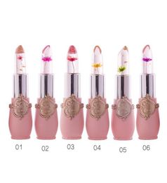Crystal Jelly Lip Balm Lipstick Bloemtemperatuur Verandering Lip Gloss Transparant Langstakkende Moisturizer Makeup8511195