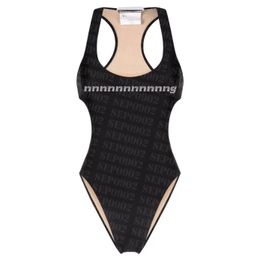 Cristal Lettre Maillots De Bain Femmes Taille Haute Maillot De Bain Designer Sexy Dos Nu Maillot De Bain Plage Vacances Maillot De Bain