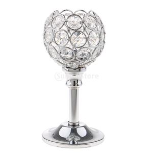 CRYSTAL Metal CANDLE HOLDER CANDLESTICK WEDDING HOLIDAYS CHRISTMAS EVENTS TABLETOP DECOR ORNAMENT Y200109