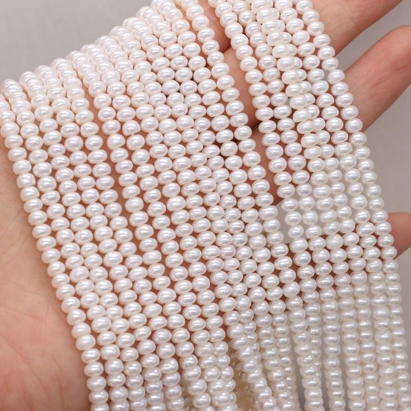 Perles d'eau douce naturelles en cristal, forme plate, isolation, perles amples pour la fabrication de bijoux, accessoires de bracelet et de collier à faire soi-même, 34mm