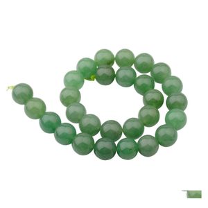 Kristal natuurlijke edelsteen 14 mm aventurine ronde kralen voor doe -het -zelf maken charm sieraden ketting