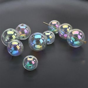 Cristal nouveau arrivé 20 pcs/lot géométrie rondes forme coloré verre boules transparentes bijoux à bricoler soi-même boucle d'oreille/vêtement pendentif accessoire