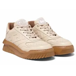 Crystal Odissa Sneakers Designer Men schoenen met Greca -patronen aan de zijkanten en sportieve rubberzolen lichtgewicht casual schoenvaartleer luxe trainers 05