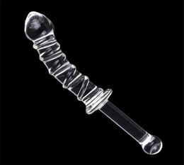 Crystal Penis Dildos met een handvatglas sex speelgoed vrouwen mannen masturatie anale buttplug5491286