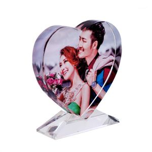 Cadre Photo en cristal personnalisé mariage bébé photos de famille cadres en verre Art de vacances Souvenirs à collectionner avec boîte-cadeau1