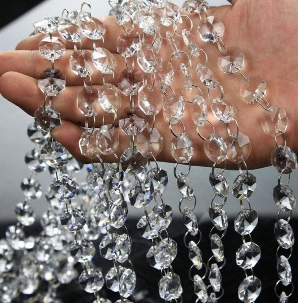 Cristal prisme perles ornement mariage route plomb acrylique cristal octogonal perle rideau Europe bricolage artisanat décoration de fête de mariage 6520062