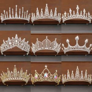 Crystal Rhinestone and Tiaras Wedding Crown Cair Accessoires pour femmes Queen Diadem Bridal Head Jewelry Tiara