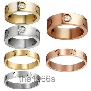 Bagues en cristal Bague à vis d'amour pour hommes, bijoux de luxe classiques de styliste pour femmes, alliage en acier inoxydable plaqué or, argent rose, ne se décolore jamais, non allergique 456mm R PPSA