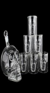 Crystal Skull Head S Cup Set 700 ml Whisky Wijn Glazen Fles 75 ml Glazen Kopjes Karaf Thuis Bar Wodka Drinken Mokken1312720