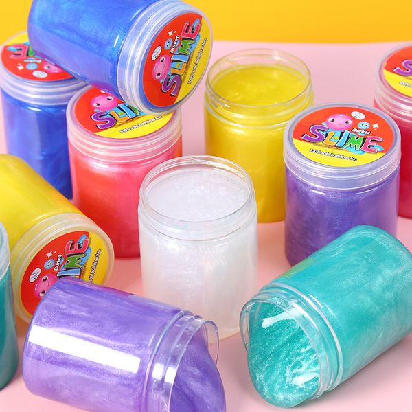 Cristal Slime argile jouets colle pâte à modeler 150g enfants Antistress jouet fournitures moelleux Slime mousse coton mastic doux polymère bricolage 1990