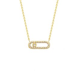Colliers en acier inoxydable en cristal CZ Perles Collier Pendentif Collier pour femmes Dainty Gold Chain Ami Cadeau BFF LuxuryJewelry Y0301