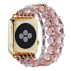 Correa de cristal para Apple Watch Series 5 4 3 2 Banda Pulsera de joyería IWatch 38/40/42/44mm Correa de reloj Diamante