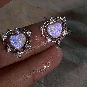 Boucles d'oreilles en cristal et Zircon pour femmes, bijoux romantiques Y2K, tendance, accessoires de fête pour filles, 2023