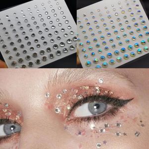 Crystal Tattoo Sticker Glitter Eyeliner Makeuvrow Makeup Eyes Diamond Temporary Rock 3D Stickers 240418
