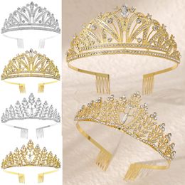 Crystal Tiara Crown Luxury Bandband Princesse Elegant Crow