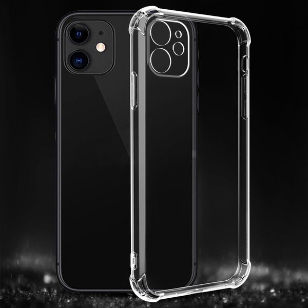 Crystal TPU Cas de téléphone portable Housse de protection pour iPhone 14 Plus Pro Max 13 12 11 Série Airbag à quatre coins Anti-chute Antichoc Mobile Phone Case DHL