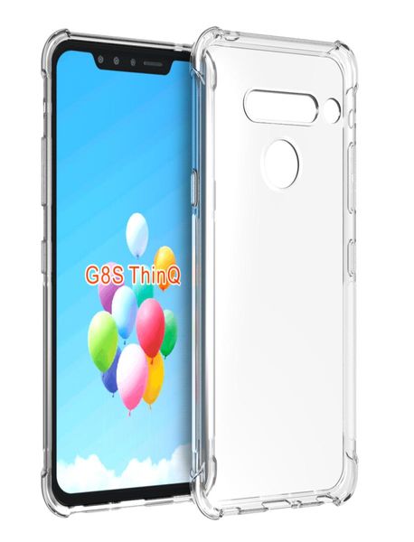 Funda protectora de TPU suave para teléfono, delgada, transparente y transparente, antideslizante, para LG G8S G8X ThinQV50 Q60 K50 K50S K40 K40S K30 K20 2018617418