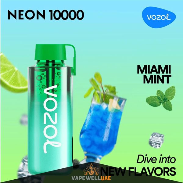 Crystal Vozol Marca Neon 10000 Puffs Elctronic Cigarrillo Pod 10ml E-líquido Vape desechable Pluma Vaporizador al por mayor