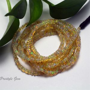 Cristal en gros Top éthiopien opale Rondelle pierre gemme perles en vrac pour la fabrication de bijoux bricolage conception collier bracelet 220916