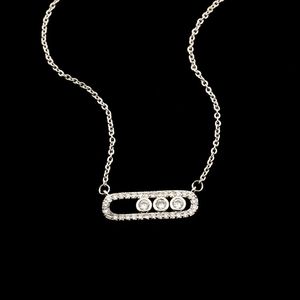 Crystal Zirkoon Arabische stijl kraal hanger ketting voor vrouwen sierlijke bruiloft sieraden roestvrij staal rose goud op ovale geschenken 2020