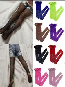 Collants en maille cristaux pour filles, bas résille à la mode, collants d'été ajourés pour enfants, haute élasticité, Kids7630732