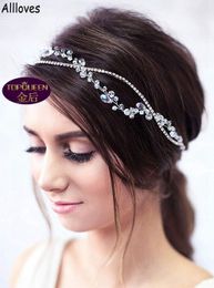 Kristallen Steentjes Bruidshoofddeksels Haarband Voor Bruiloft Vrouwen Haaraccessoires Met Lint Haartooi Hoofddeksels Dames Sieraden CL1348
