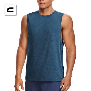 CRZ Yoga Mens Lichtgewicht tanktops Snelle droge mouwloze atletische lopende workout Top Spier T -shirts 240515