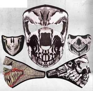 Cs cosplay máscaras de calavera camuflaje fantasma ciclismo mascarilla deporte al aire libre máscara protectora de esquí a prueba de polvo táctica capucha fiesta 3D máscaras de camuflaje de dibujos animados