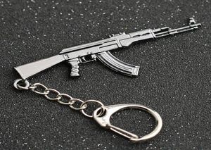 CS GO CSGO CF Keychain AK 47 Rifle Gun Strike Strike Fire AK47 AK47 Caqueta de llaves Ring Pubg Jewellry J895195471644