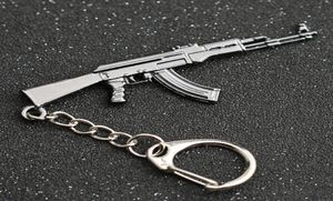 CS GO CSGO CF porte-clés AK 47 fusil pistolet contre-grève feu AK47 AK47 porte-clés porte-clés anneau PUBG bijoux entier J895192877075