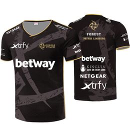 CS: Go Dota2 E-Sports Speler Uniform Team Nip Jerseys T-shirt Aangepaste Naam Fans T-shirt Mannen Vrouwen Custom ID Tees Collar