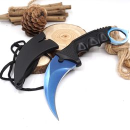 CS Go Karambit Mes Plastic Vaste Blade Knifes Counter Strike Tactical Claw Knives Survival Camping EDC Multi Tools