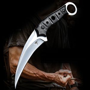 CS GO cuchillo de garra de escorpión ligero Todd Begg camping al aire libre batalla de supervivencia en la jungla karambit Cuchillos de caza de hoja fija autodefensa Cuchillo de supervivencia de pata