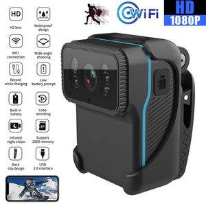 Caméra d'action corporelle Portable CS02 1080P HD, caméscope WiFi DV, enregistrement en boucle, prise en charge de la carte TF, Vision nocturne, vidéo MP4