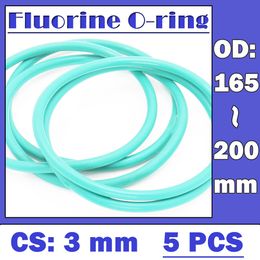 CS3MM FKM Rubber O Ring OD 165/170/175/180/185/190/195/200*3 mm 5 st