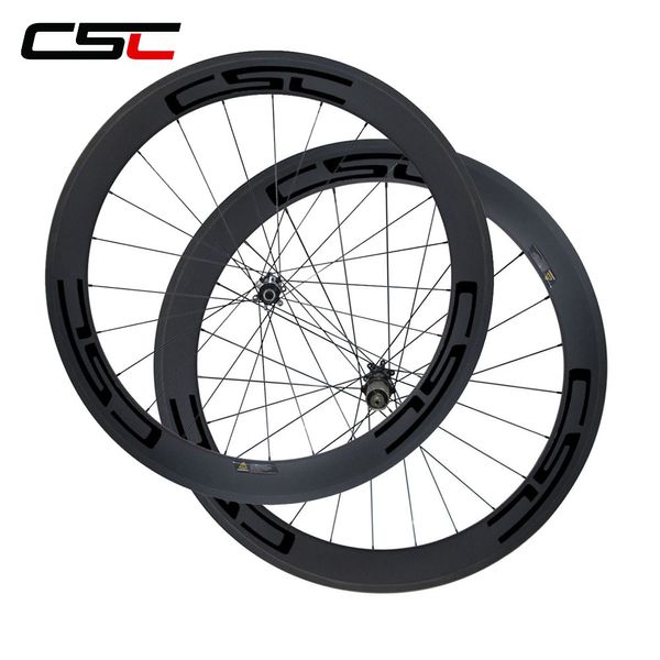 CSC D411SB D412SB DISC freinage 15 mm 12 mm / 12x142 mm 60 mm roues bicyle roues cyclocross weelsset mac aero cn 424 rayons