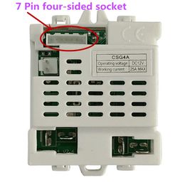 CSG4A 7P One-Side Socket 12V Kids aangedreven rit op auto afstandsbediening en ontvanger voor kinderen elektrische auto-vervangende onderdelen