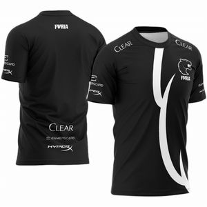 CSGO Esports Team Furia Jersey Yuurih Fans T-shirts Aangepaste naam Zwart uniform Dames Heren Sudaderas Hombre Tops HEN1 KSCERATO ART 220613