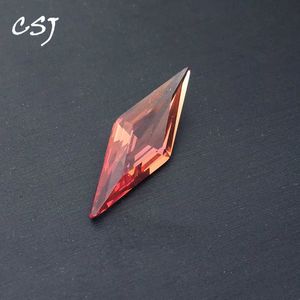 CSJ gemaakt Zultanite losse edelsteen prismatisch 10 * 30mm gemaakt sultaniet voor zilver of goud DIY fijne sieraden cadeau H1015